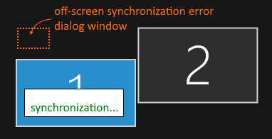 off-screen error dialogbox in multi-monitor setup