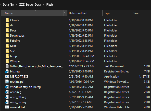 Master HDD folder