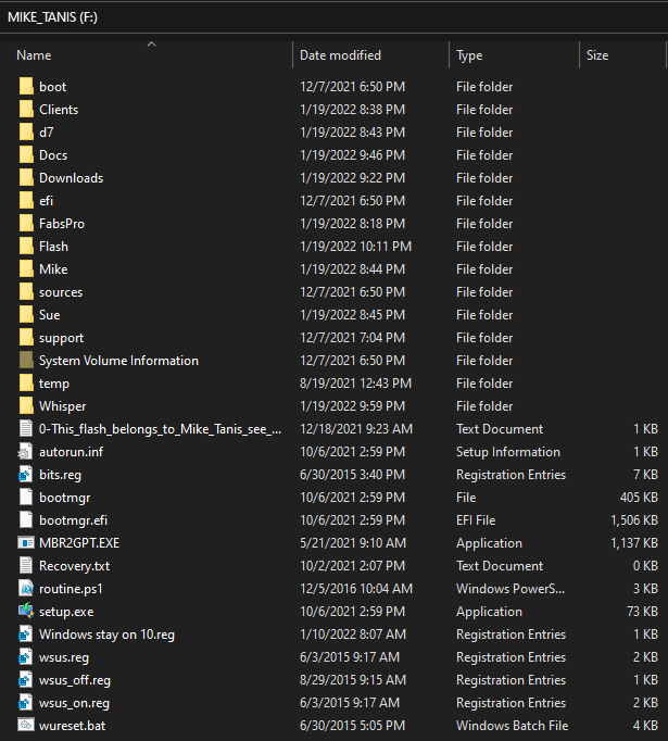 The 2nd flash drive contents