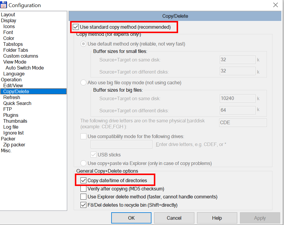 Total commander directory copy option