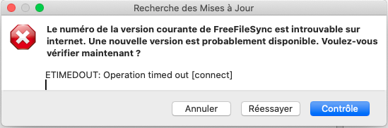 error message