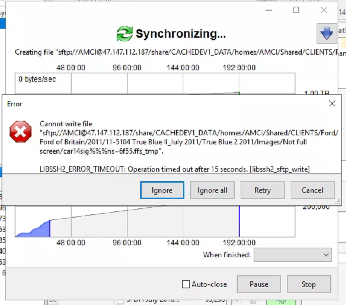 Error message