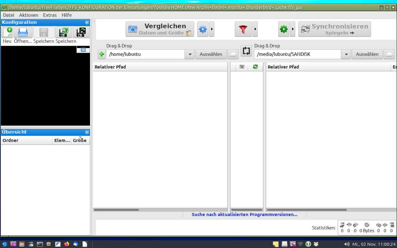 20221102-11h42m05s_Zweiter angezeigter FreeFileSync Bildschirm nach Start + vor Absturz des PC_screencopy.jpg