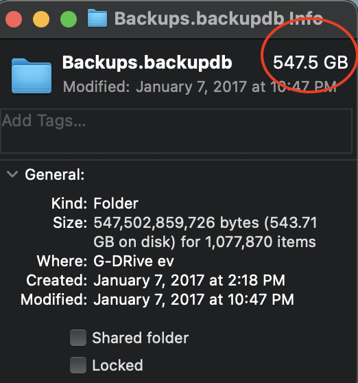 FINDER SHOWS 547 GB