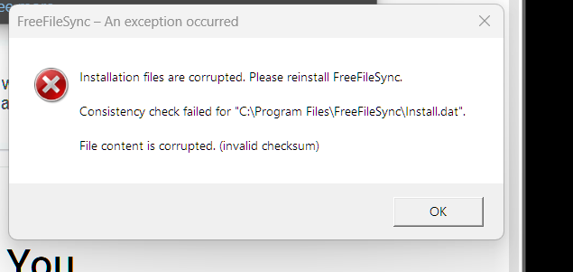 FreeFileSync13.7 exception occurred.png