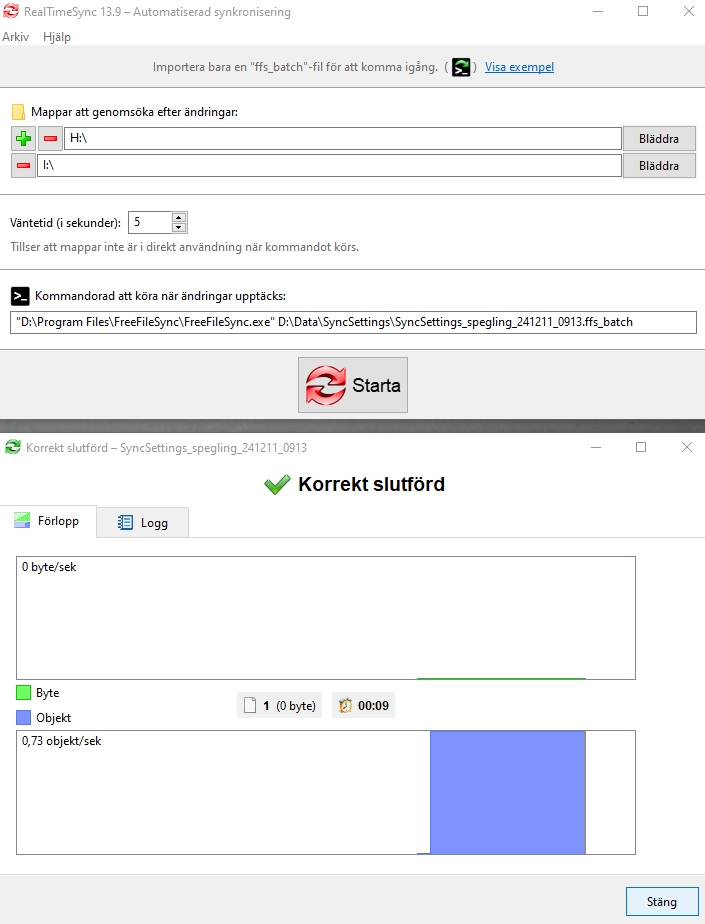 Real time window