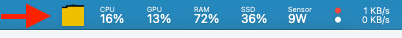 Yellow "strange" icon