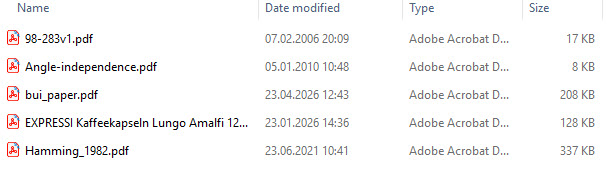 Dates of the files backuped at 12:43 on April 23rd, 2026