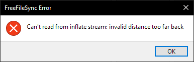 FreeFileSync Error