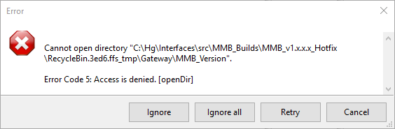 Error Access is denied