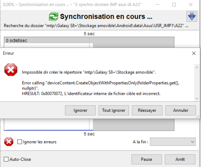 erreur fefilesync_2018-03-04 11_59_31-0,00% – Synchronisation en cours ... – _2-synchro donnee JMP asus s8 A22_.png