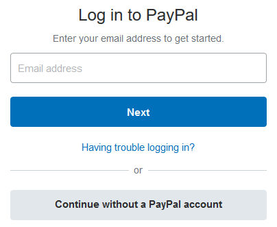 Donate as PayPal guest